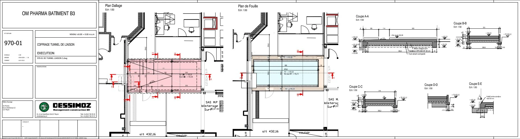 OM pharma Tunnel de liaison