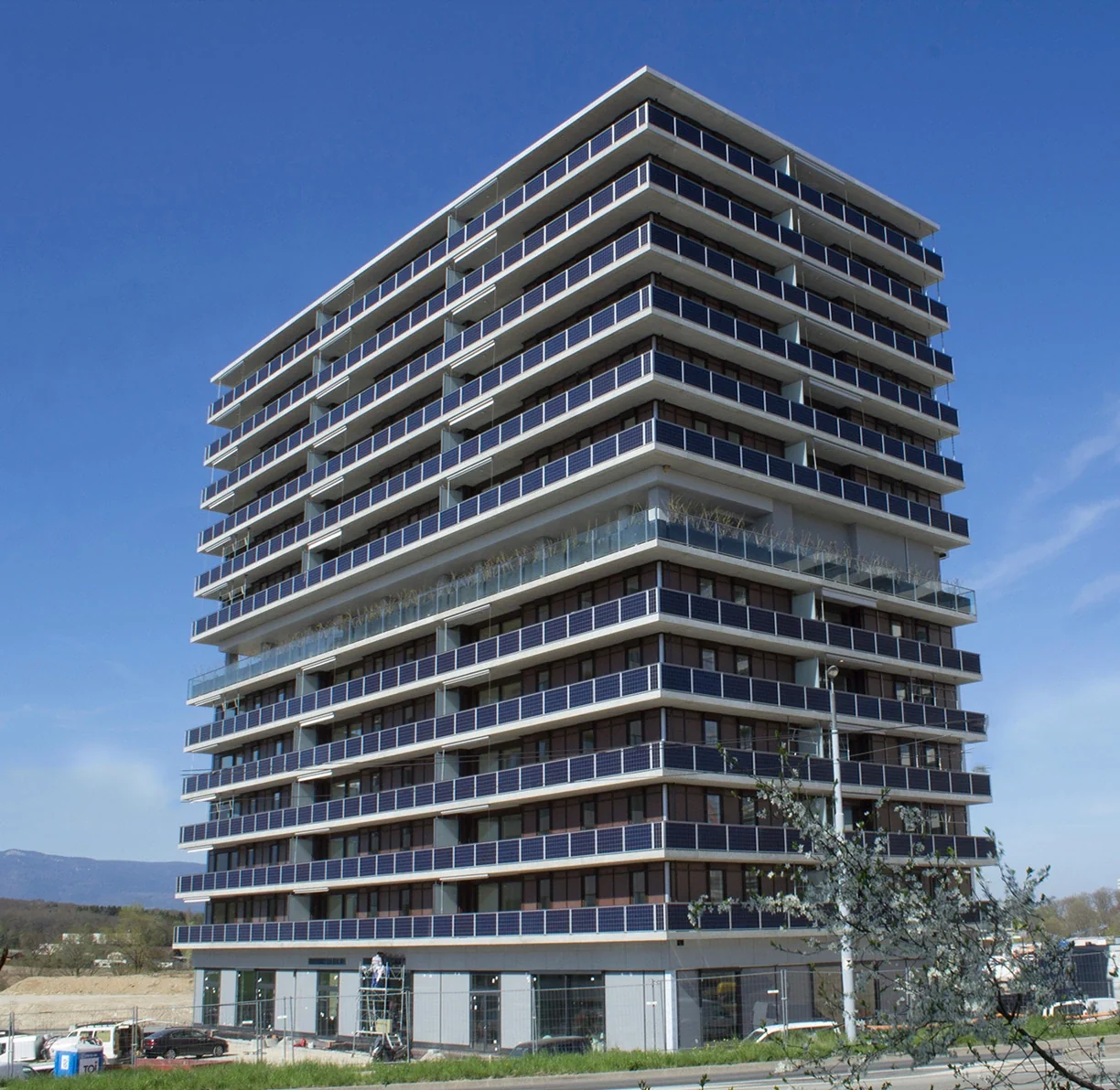 Tour C2, écoquartier des Vergers à Meyrin